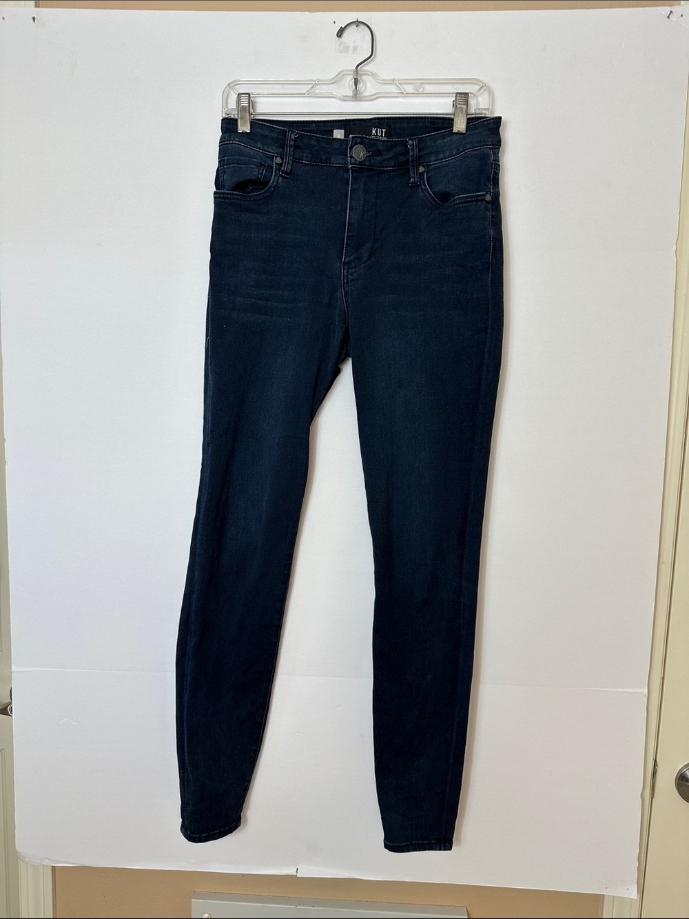 Kut from the Kloth Navy High-Rise Skinny Jeans